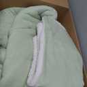 3-Layer Luxury Flannel Fleece Thick Bed Blanket Full Queen Size, Soft Plush Velvet Sherpa Blanket with 2 Pillow Shams Heavy Warm for Winter, Breathable n Washable, Mint Green (Queen 86"x86")