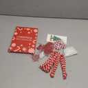 Christmas Crafts for Adults Kids,24 Sets Red and White Christmas Ornaments Kit,Beaded Peppermint Ornaments Candy Cane Decoration