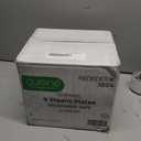 Plastic White Plates, 9 Inch, Case of 400 (4 packs x 100)
