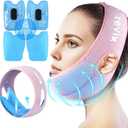 REVIX Wisdom Tooth Ice Pack Wrap with 3D Sewing Design Face Ice Wrap for Jaw, TMJ, Oral Discomfort, Teeth Removal and Dental Implants, Super Snug Fit with 4 Hot Cold Packs Reusable, Pink