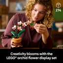 LEGO Botanicals Mini Orchid Building Set - Artificial, Fake Orchid for Home Decor, Adults Ages 18+ - Gift for Mothers Day - Indoor Plant Decorations for Table, Desk, Office - 10343