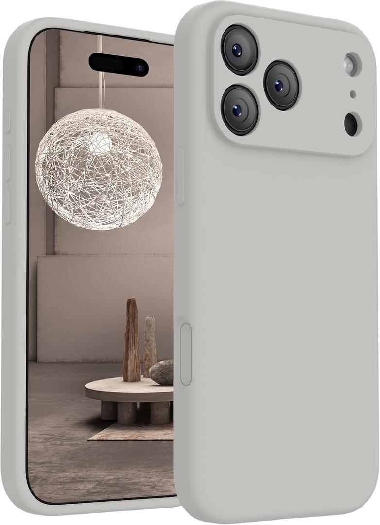 FireNova Magnetic for iPhone 17 Pro Case, Compatible with MagSafe, [Integrated Silicone Camera Control Button] [Camera Protection] Anti-Scratch Microfiber Lining Phone Case, 6.3", Natural Titanium