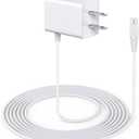 10V HV-270 Magic Wand Charger Compatible with Hitachi Magic Wand HV 270 Rechargeable Neck Massager, White Power Adapter with 5ft Long Cable