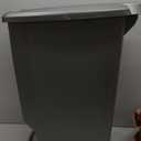 Simplehuman 40 Liter / 10.6 Gallon Slim Kitchen Step Trash Can With Secure Slide Lock, Grey Plastic (Gray)
