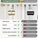 2 Pack Boho Wood Curtain Rods for Windows 48 to 84 Inch,1" Adjustable Window Curtain Rod with Imitation Wooden Grain Finials, Decorative Farmhouse Rustic Drapery Rods, 36-88'', Weathered Wood