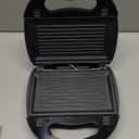 OVENTE 3 in 1 Electric Sandwich Maker, Panini Press Grill and Waffle Iron Set with Removable Non-Stick Plates, Perfect for Cooking Grilled Cheese, Tuna Melts, Burgers, Steaks and Snacks, Black GPI302B