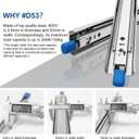 VADANIA #D53 24" Heavy Duty Locking Drawer Slide with Lock, 1-Pair