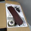 52 Inch Indoor Ceiling Fan with Pull-Chain and Three LED Light Bulbs Base, Traditional 3-Speeds Reversible Blades Ceiling Fan (Antique)