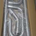 JY PERFORMANCE 2.5 Inch Universal T304 Stainless Steel Exhaust Pipe Tubing Kit 16 Gauge Custom Straight U Bend 45 & 90 Degree Mandrel 8PCS