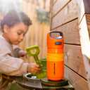 Tommee Tippee Superstar Insulated Flip Top Sportee, 18 months+, 11oz, Toddler Sippy Cup, Leak and Shake Proof, Antimicrobial Spout, Pack of 2, Orange and Teal