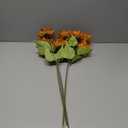 3 Pcs Sunflowers Artificial Flowers with Long Stems Silk Fake Large Sunflowers Decor Faux Sunflower Bouquet Floral Arrangement for Outdoor Indoor Summer Fall Wedding Party Table Centerpieces (Golden)
