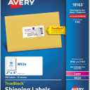 Avery 18163 Shipping Labels with TrueBlock Technology, Inkjet, 2 x 4, White, 100/Pack