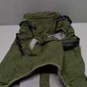 Fragralley Dog Coat with Harness Built in, Waterproof Windproof Reflective Warm Puffer Jacket, Fleece Lined Vest Winter Parka for Dogs (Green, XL)