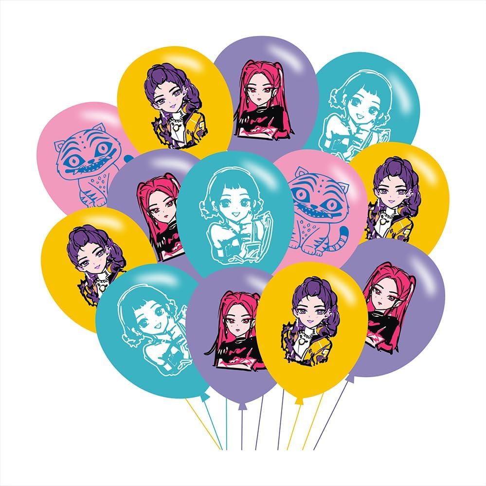 40pcs Demon Movie Hunters Birthday Party Balloons for Demon Movie Hunters Themed Birthday Party Decorations Supplies - 12 Inch