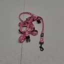 QQPETS Dog Harness Leash Set Adjustable Heavy Duty No Pull Halter Harnesses for Small Medium Large Breed Dogs Back Clip Anti-Twist Perfect for Walking (M(19"-26" Chest Girth), Daisy) (M(19"-26" Chest Girth), Daisy)