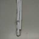AIZESI Spring Tension Curtain Rod 24 to 46 Inch, White, 1Pcs, Iron, Tension Mounted