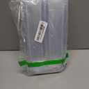 Zezzxu 100 Pack Mini Dessert Plates with Tasting Forks, 2.5 Inch Small Reusable Clear Plastic Square Hors D'oeuvres Tiny Plates for Party Serving, Individual Appetizers