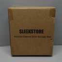 Kitchen Cabinet Door Storage Box,Self Adhesive Wall Mounted,Wardrobe/Bathroom/Refrigerator Small Items Organizer,Oil bottle/Seasoning storage (3 Piece)