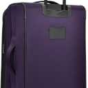 U.S. Traveler Aviron Bay Expandable Softside Luggage with Spinner Wheels, Purple, 3-Piece Set