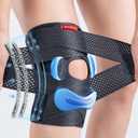changenow Medical-Grade Knee Brace,Knee Support for Men and Women,Breathable Knee Pain with Side Stabilisers,V-Straps & Ultra Support,for Meniscus Tears,Arthritis,MCL and ACL Injuries (Medium, Black)