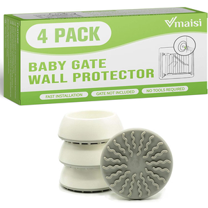 Vmaisi Baby Gate Wall Cups 4 Pack for Bottom of Gates Doorway Stairs Baby Gates