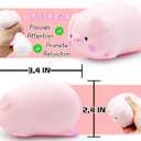 Squishy Pig Stress Balls for Kids Splash Piggy Squishy Ball Fidget Toys (1PCS) Animal Stress Toys Squeeze Dough Ball Stress Relief Toy Autism Sensory Toys for Autistic Children Party Favors