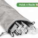 Vodolo Mahjong Rack with Pusher Storage Bag Size 22.7 * 6.5IN, Dustproof and Waterproof Mahjong 4 Rack Bag，Ideal for Mahjong Accessories and Gifts,Rack not inluded