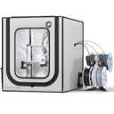 3D Printer Enclosure for Bambu Lab A1, Upgraded Large Size Enclosure with LED Light, Fireproof Waterproof Dustproof Noise Reduction Constant Temperature 3D Printer Cover, 580x670x670MM (Grey)