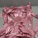 WILLBOND 6 Pieces Pink Christmas Cabinet Ribbons Bows Large Pink Bow Christmas Door Kitchen Cabinet Ribbon Bows Locker for Xmas Holidays Party Decorations Supplies