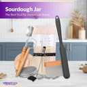 Sourdough Starter Kit, Sourdough Starter Jar Glass, Bread Making Kit, Sourdough kit including 7 tools, Bread Baking Supplies Kit full set for Beginners to Expert