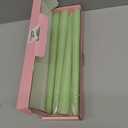 10 Inch Smooth Taper Candles for Home Decoration, 4 Pack Sage-Green Candlesticks for Dinner Party Wedding Holiday Spring