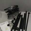 WPT Black Shower Caddy Corner Organizer for Bathroom, Stainless Steel Tension Pole Corner Shelf Shower Caddy Stand for Bathtub Shampoo Storage, 4 Tier Adjustable Shelves, 28.7 to 104.7 Inches