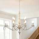 Large Rustic French Country Chandelier for Dining Room
12-Light Large Vintage Candle Style Chandelier for Kitchen Island, Foyer, Entryway, Living Room