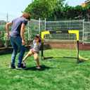 Happy Jump 7x5 FT & 5x3.6 FT Portable Soccer Goal for Youth Players Ages 614, Large-Frame Design Built for Long-Term Development, Easy Setup for Backyard, Park or School Training