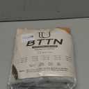 BTTN Boho Farmhouse Shower Curtain - Linen Rustic Heavy Duty Striped Fabric Shower Curtain Set with Tassel, Bohemian Vintage Country Cloth Shower Curtains for BathroomGrey60" W x 72" L (Pack of 1)