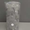 Soaoo 24 Pcs Christmas Ball Ornament 2.36 Inch Shatterproof Glitter Ball for Christmas Tree Decoration Small Hanging Xmas Tree Ornament for Xmas Holiday Wedding Party(White)