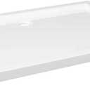 vidaXL Rectangular ABS Shower Base Tray Home Indoor Bathroom Hardware Fixture Plumbing Low Threshold Shower Tray Bath Base White 39.4"