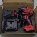 SEYVUM Impact Wrench,1/2" Impact Gun, Power Impact Driver Max Torque 320 Ft-lbs (430N.m), Cordless Impact Wrench with 20V Brushless Motor, 4.0Ah Li-ion Battery with Fast Charger, 4 Pcs Impact Sockets