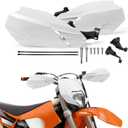 Motorcycle Handguards 7/8" and 1 1/8" Hand Guard Universal for EXC EXCF SX SXF SXS MXC MX XC XCW XCF XCFW Dirt Pit Bike ATV Enduro Motocross White