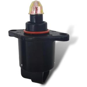 Idle Air Control Valve, Fuel Injection Idle Air Control Valve, Iac Valves for Stable Engine Operation Replace OEM #90380/10526/90325864, Compatible with King Kong (Black)