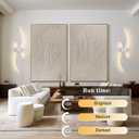 Battery Operated Wall Sconces Set of Two with Remote Control, Battery Wall Light, Stepless Colors 3000K-6000K & Dimming, Nickel Rechargeable Wall Sconces for Living Room, Hallway, Bedroom, 39.3 Inch