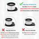 IZ862H Filter for Shark IZ862H Stratos Vacuum, Fit for Shark IZ562H UZ565H Pro IZ540H IZ840 IZ800 Vacuum Part XPSMFIZ700and XFFKIZ700, 2 Pack Filter 4 Pack Foam & Felt Filter Kit