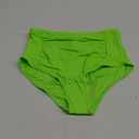 Tempt Me Women High Waisted Bikini Bottoms Tummy Control Swimsuit Bottoms Ruched Bathing Suit Bottom (Large, Neon Green)