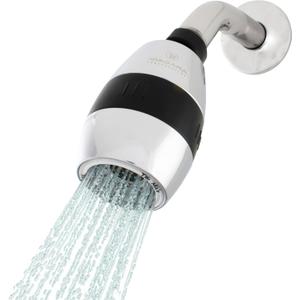 Niagara Conservation N2615CH Tri-Max 1-Spray with 0.5-1.5 GPM 2-in. Wall Mount Adjustable Fixed Shower Head in Chrome, 1-Pack | Bathroom Shower Head Sprayer with Pressure Compensation