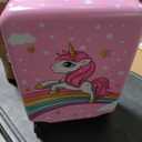emissary Kids Suitcase for girls, 16" Hardside Unicorn Kids Luggage Set with Spinner Wheels and Backpack, Children Carry on Girls Suitcase Toddler Travel Rolling Luggage Gifts Airline Approved, 12.2 x 7.48 x 17.32 inches
