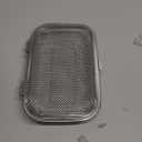 Dishwasher Basket, 18/8 Food-Grade Stainless Steel Dishwasher Basket for Small Item, Bottle Accessories, Scoops, Forks, Chopsticks Cleaning, Silver (Dual-Tier Large)