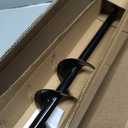 4"x24" Auger Drill Bit for Planting,Designed for Hard&Rocky Soil,Heavy-Duty Post Hole Auger with Upgrad Dual-Sharp Blades Tip,Garden Spiral Drill Bit & Plant Hole Digger,for 3/8" Hex Drive Drill