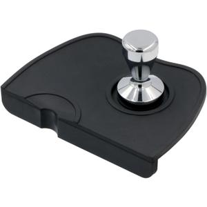 Handook Tamper Mat, Espresso Tamper Mat, 8.3 X 5.9 Inch Coffee Mat, Coffee Tamper Mat for Espresso Machine, Espresso Accessory, Barista Tools, Coffee Tamper Station, Espresso Pad for Counter (Black)
