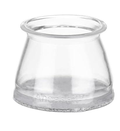 Chair Leg Floor Protectors - 38 pcs Crystal Clear - Felt Bottom Silicone Pads for Hardwood Floors & Furniture Feet - Rubber Caps for Chairs - Medium
