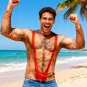 Goodstoworld Men's Halloween T-shirt Unisex Fake Muscle Hairy Chest Skeleton 3D Printed Shirts S-XXL